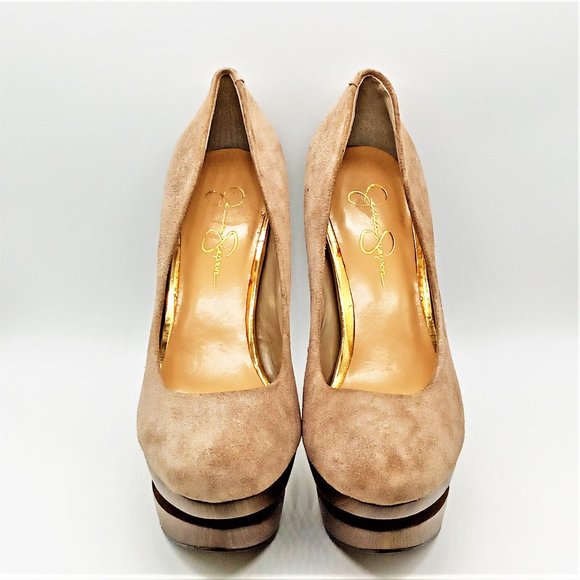Jessica Simpson "JP-Colie" Round toe Suede Heel - Picture 2 of 5